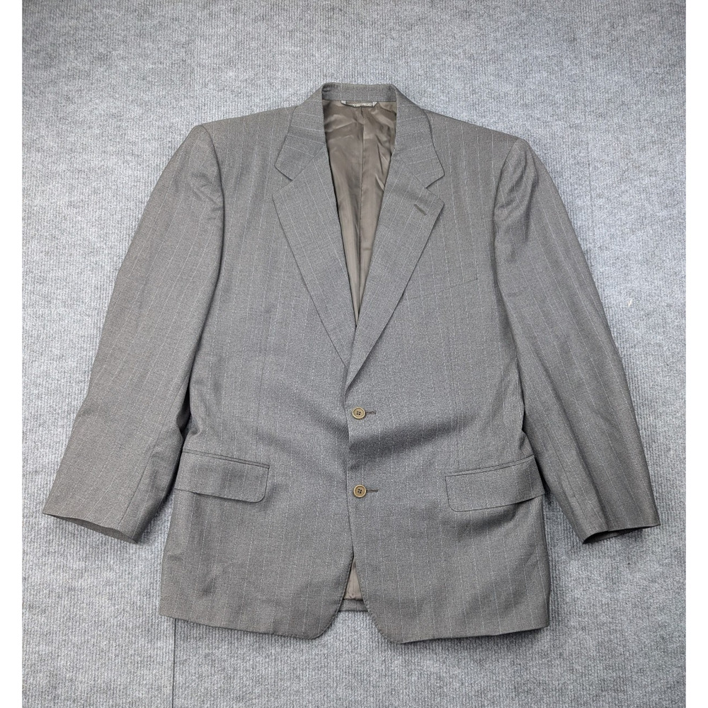 Canali Blazer Men 52R Loro Piana Tasmanian Wool Pinstripe Old Money Quiet Luxury